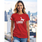 Dámské tričko Lama 01 Original červené S