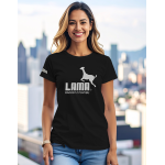 Dámské tričko Lama 01 Original černá S