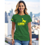 Dámské tričko Lama 01 Original kelly green S