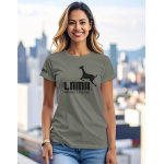 Dámské tričko Lama 01 Original grey melange S