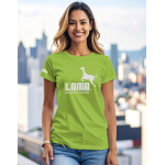 Dámské tričko Lama 01 Original apple green L