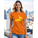 Dámské tričko Lama 01 Original oranžová L