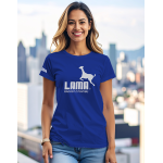 Dámské tričko Lama 01 Original modrá L
