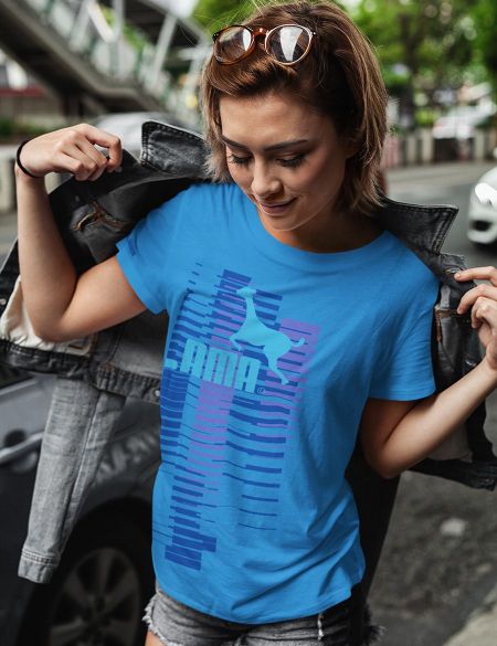 Dámské tričko Lama 03 aqua