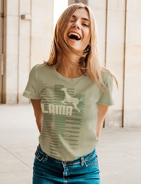 Dámské tričko Lama 03 khaki