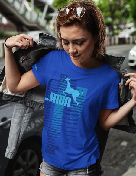 Dámské tričko Lama 03 royal