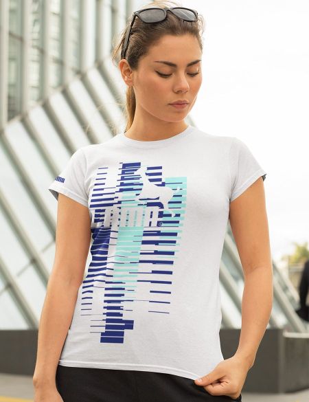 Dámské tričko Lama 03 bílá