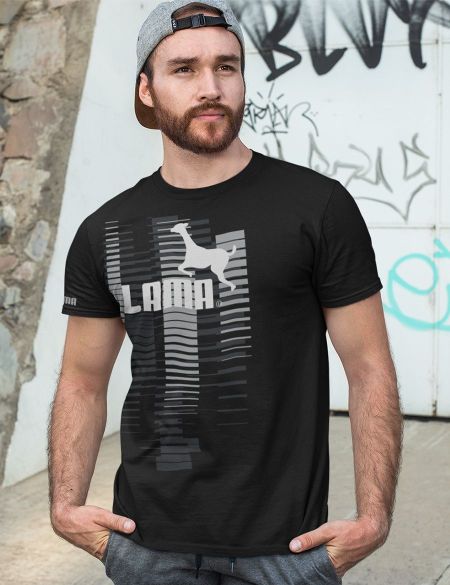 Pánské tričko Lama 03 black