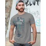 Pánské tričko Lama 03 grey melange S