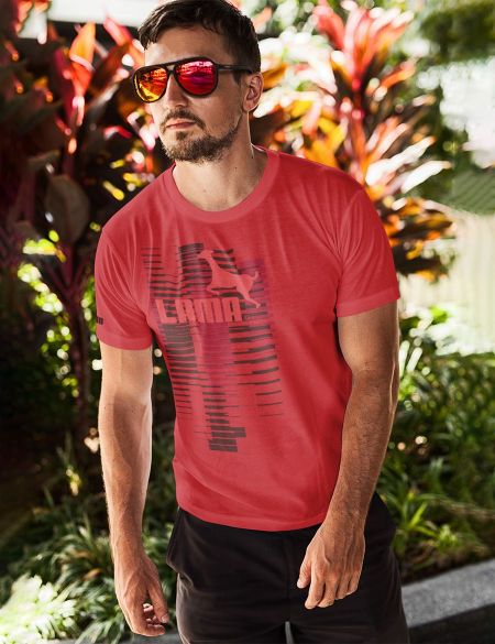 Pánské tričko Lama 03 red