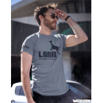 Pánské tričko Lama 01 Original grey melange S