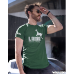 Pánské triko Lama original láhvově zelené XXL