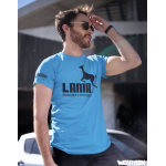 Pánské tričko Lama 01 Original aqua XL