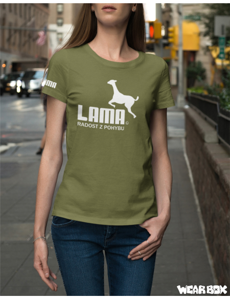 Dámské triko Lama original khaki S