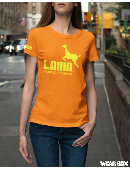 Dámské triko Lama original oranžové XXL