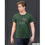 Pánské tričko Lama 01 Basic Color láhvově zelená S