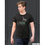 Pánské triko Lama basic color černé XXL