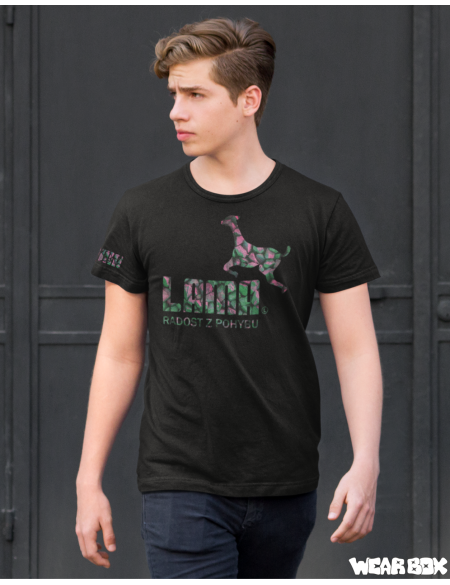 Pánské triko Lama basic color černé XXL