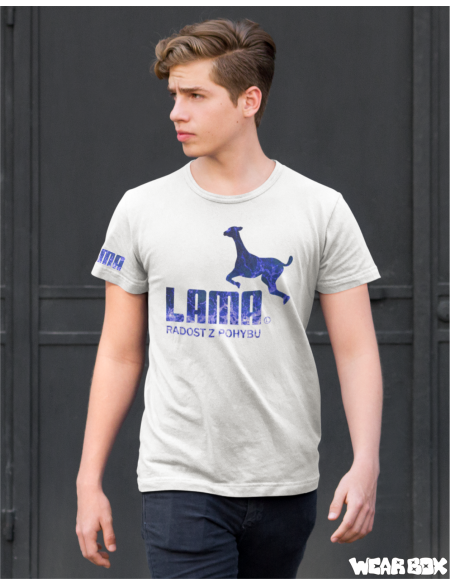 Pánské triko Lama basic color bílé L