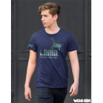 Pánské tričko Lama 01 Basic Color modrá tmavá S