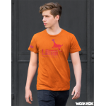Pánské triko Lama basic color oranžové S