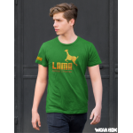Pánské tričko Lama 01 Basic Color zelená S