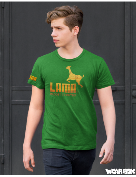 Pánské triko Lama basic color zelené