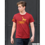 Pánské triko Lama basic color červené S