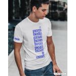 Pánské tričko Lama 02 velký nápis bílá M