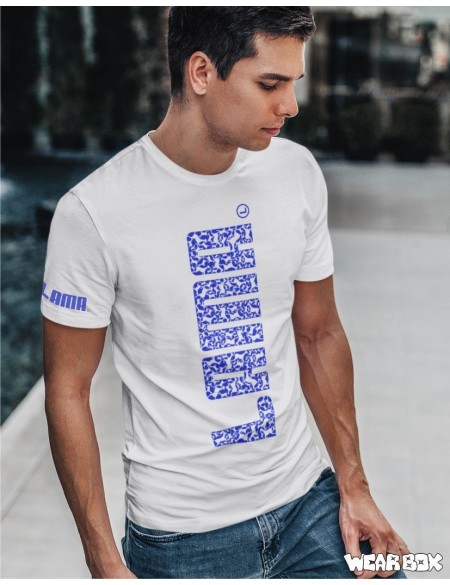 Pánské triko Lama velký nápis bílé M