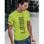 Pánské tričko Lama 02 velký nápis apple green S