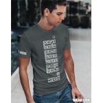 Pánské tričko Lama 02 velký nápis mouse grey S