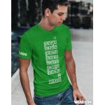 Pánské tričko Lama 02 velký nápis zelená S