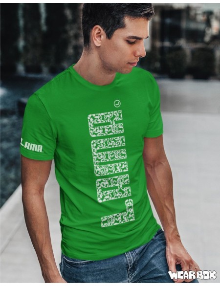 Pánské triko Lama velký zelené S