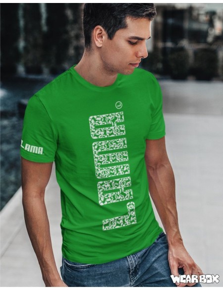 Pánské triko Lama velký zelené XL
